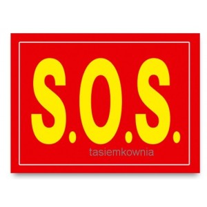 Naklejki na buty "S.O.S."