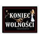 Naklejki na buty "koniec wolności"