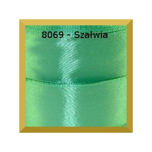 Tasiemka satynowa 25mm kolor 8069 szałwia