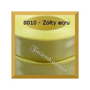 Tasiemka satynowa 6mm kolor 8010 żółty ecru/ 20szt.