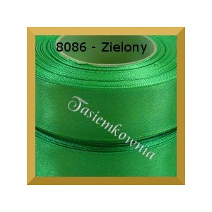 Tasiemka satynowa 25mm kolor 8086 zielony/ 6szt.