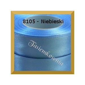 Tasiemka satynowa 25mm kolor 8105 niebieski/ 6szt.