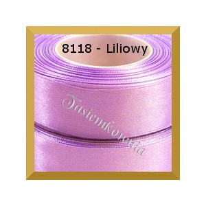 Tasiemka satynowa 25mm kolor 8118 liliowy/ 6szt.