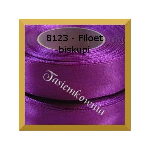 Tasiemka satynowa 25mm kolor 8123 fiolet biskupi/ 6szt.