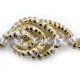 Taśma ślimaczki perłowo-złota metalizowana 1mb