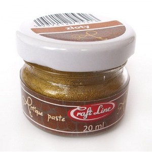 Postarzająca woskowa pasta 20ml gold Craftline