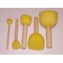 Pędzelki gąbkowe (5 szt) - Sponge Brush set