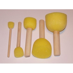 Pędzelki gąbkowe (5 szt) - Sponge Brush set